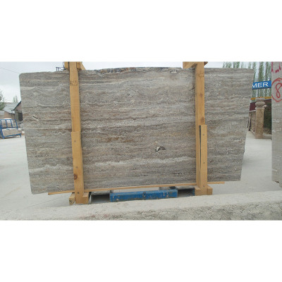 Silver Vein Cut Honed Filled 3/4 Marble Slabs